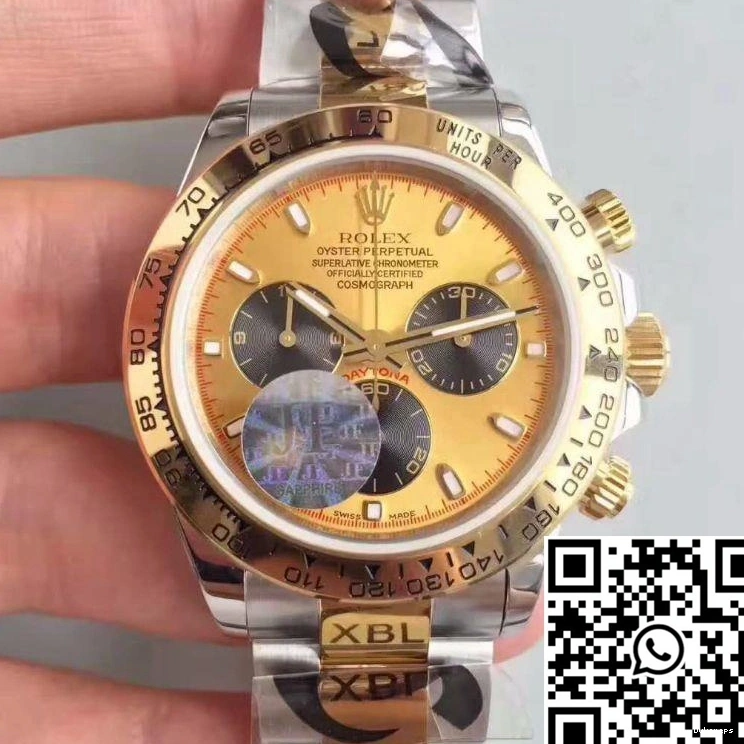 116503 Gold Dial JF Cosmograph Yellow Rolex Factory Daytona 0114